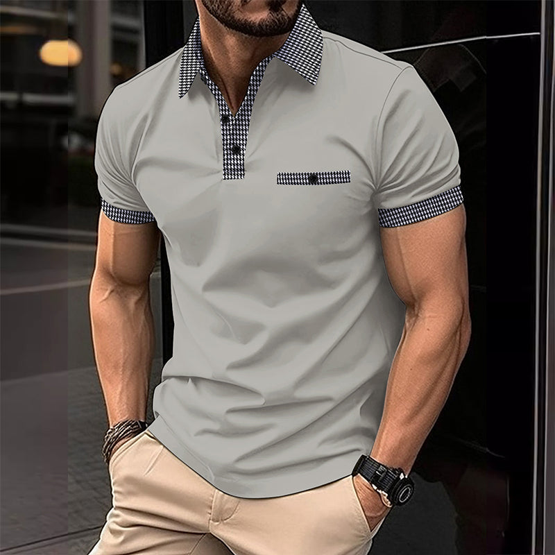 Theodore | Men's Contrast Collar Polo Shirt