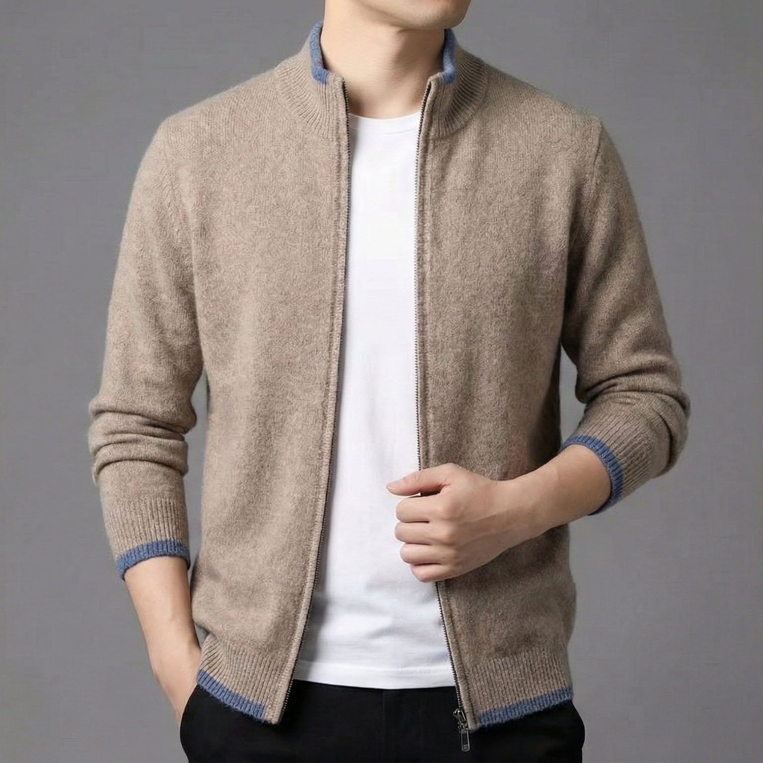 Victor | Men's Zip-Up Sweater
