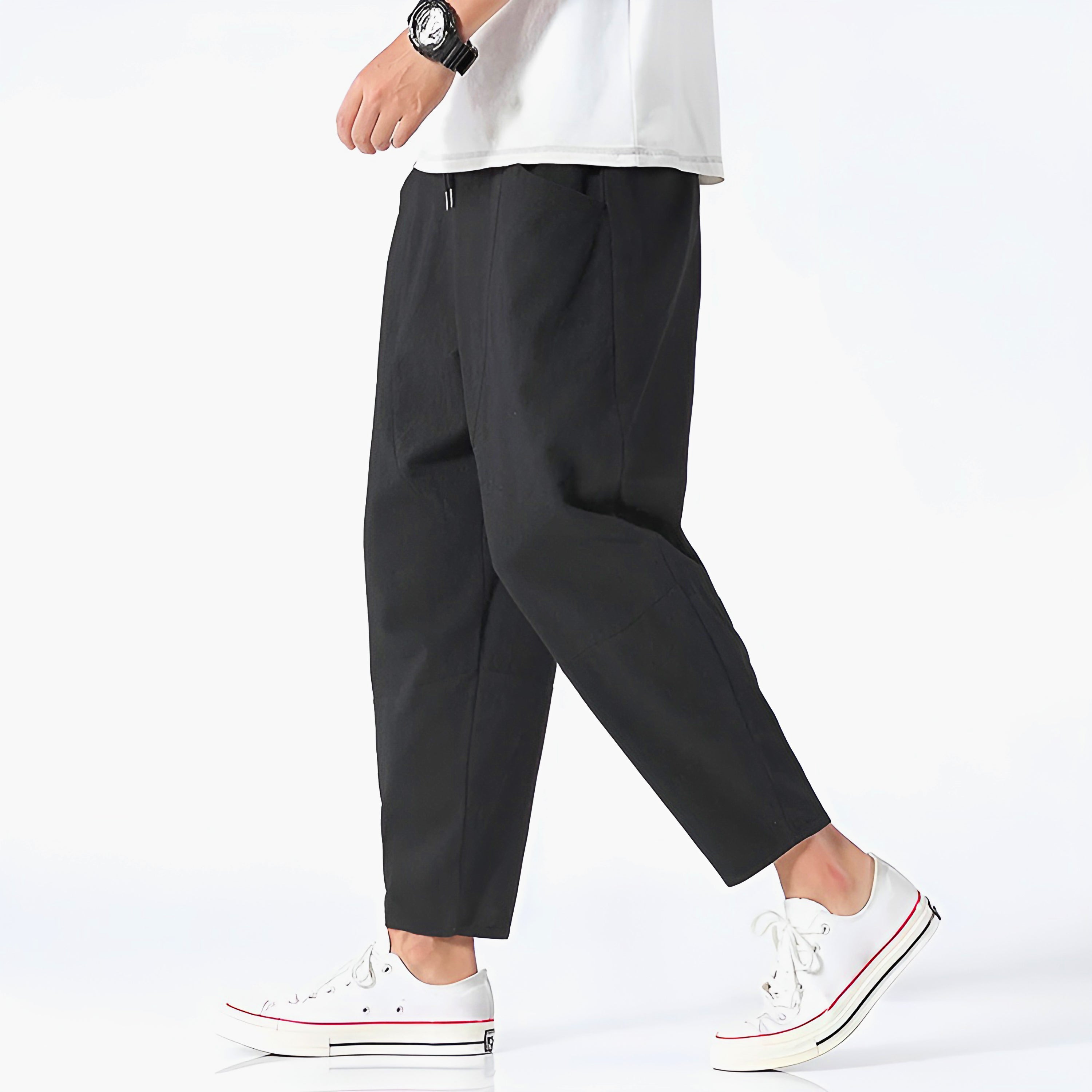 William | Men's Cropped Drawstring Pants