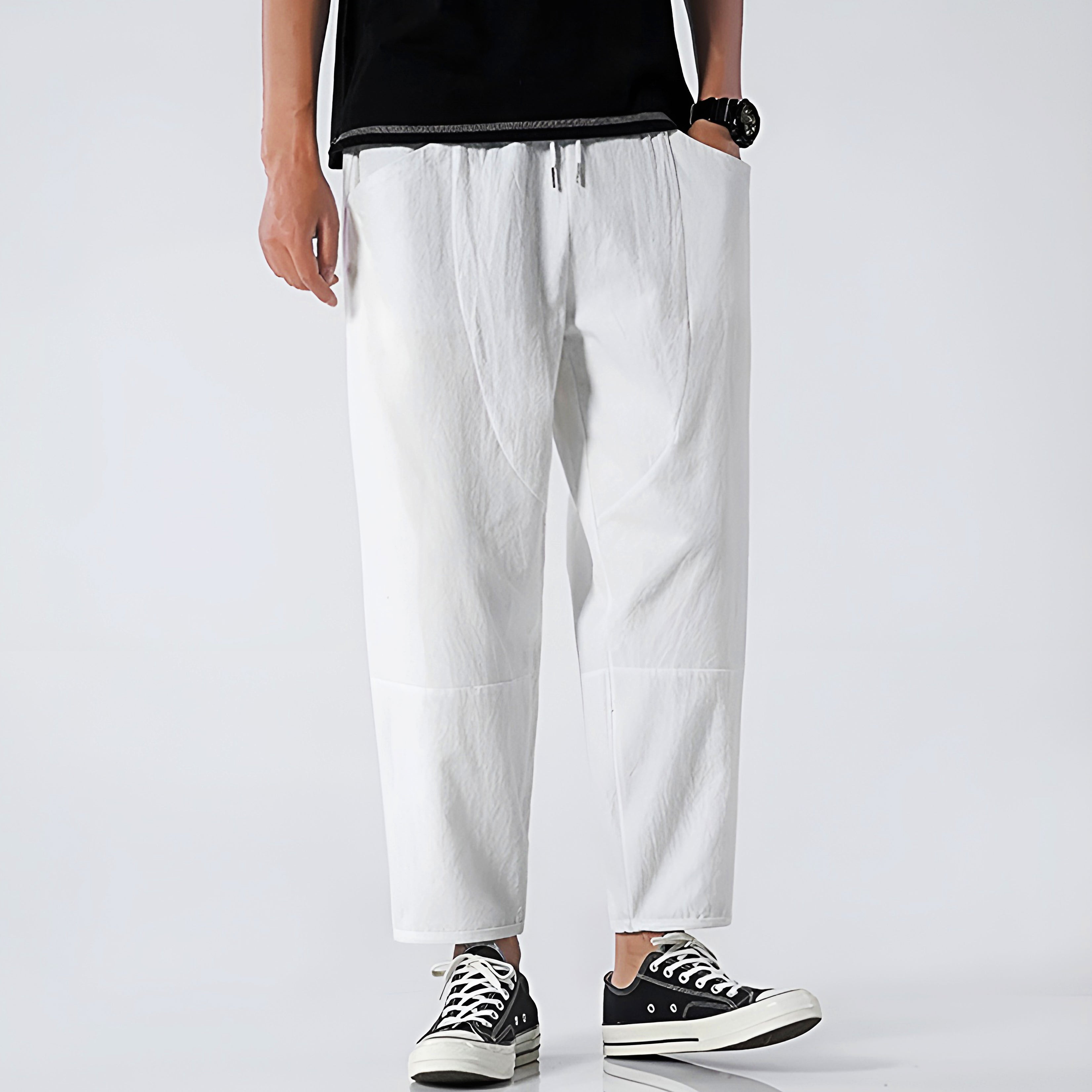 William | Men's Cropped Drawstring Pants