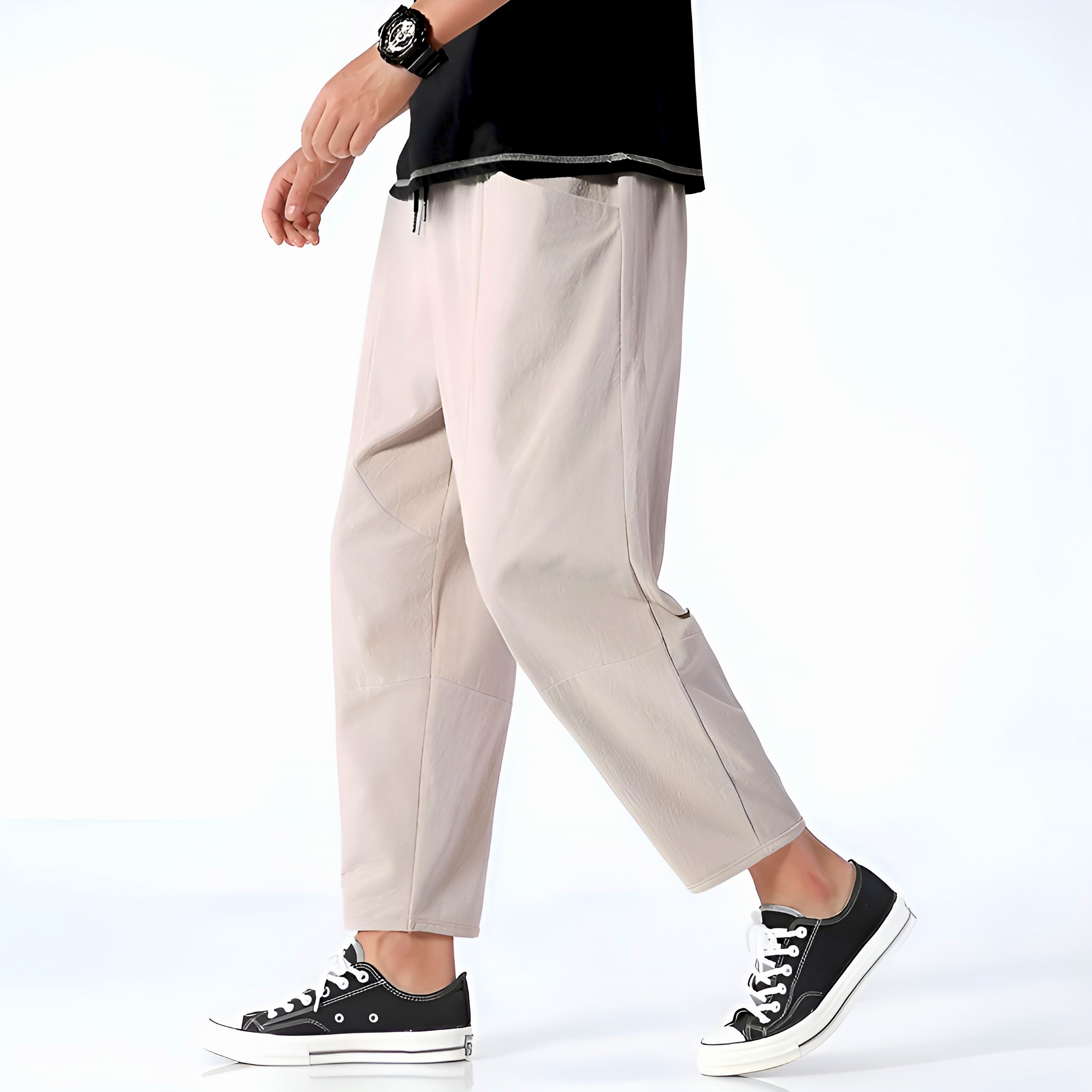 William | Men's Cropped Drawstring Pants