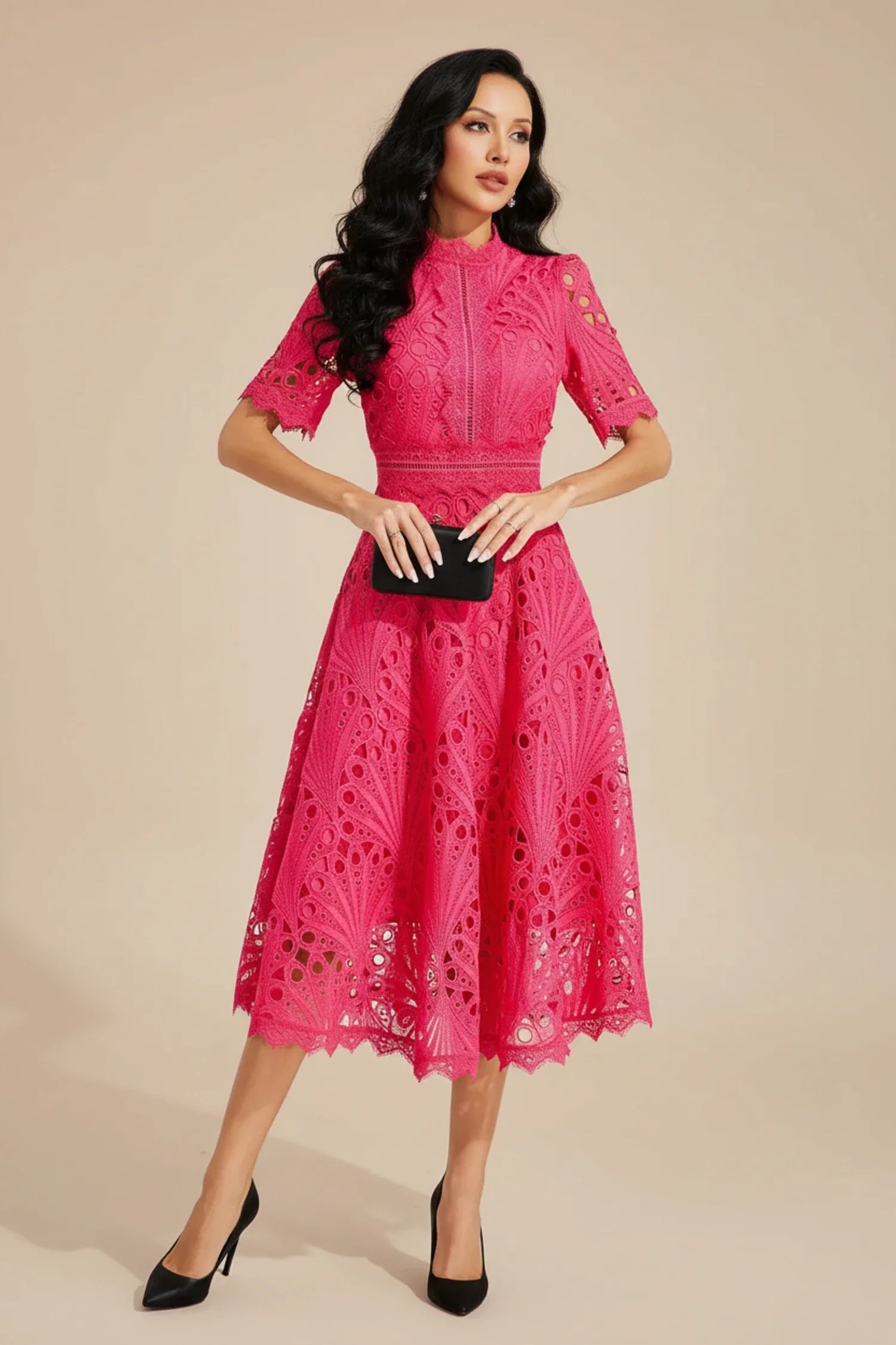 Beatrice | Women’s Chic Lace Midi Dress