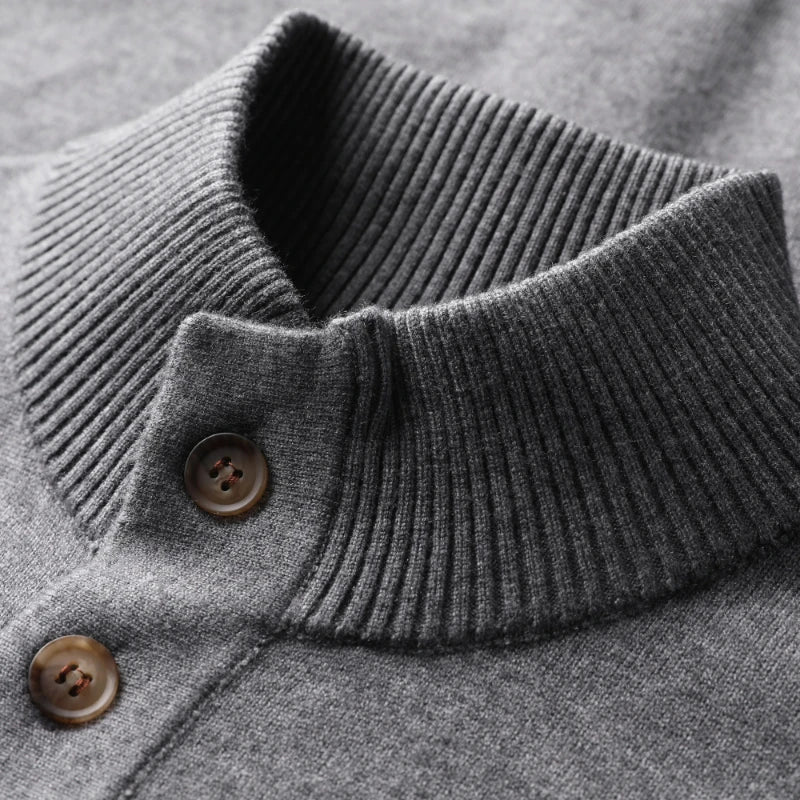 Zane | Men's Button-Down Ribbed Knit Cardigan