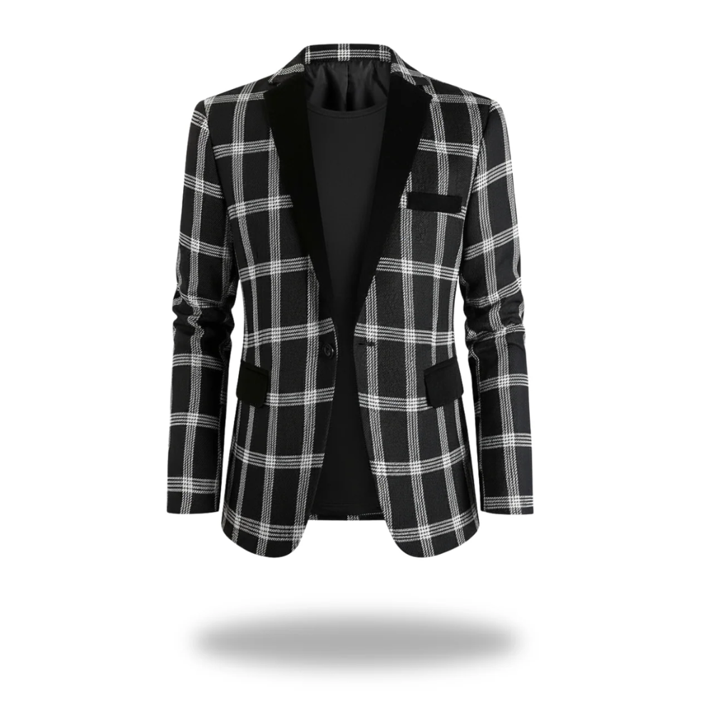 Sean | Men Modern Tailored Checked Blazer