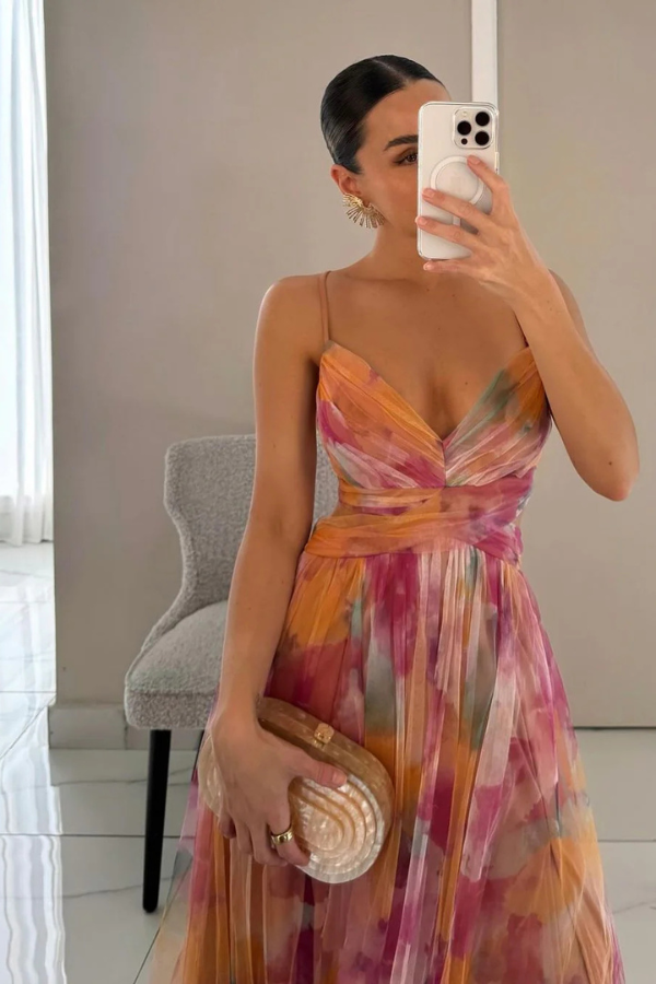 Hailey | Women Elegant Pleated Maxi Dress