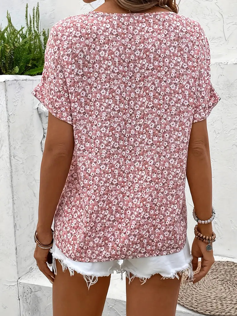 Margaret | Women Summer Chic Floral Print Blouse