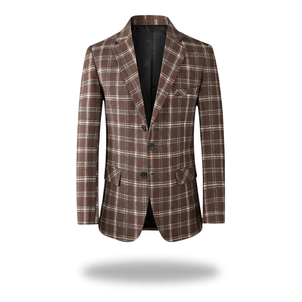 Wes | Men Refined Plaid Tailored Blazer