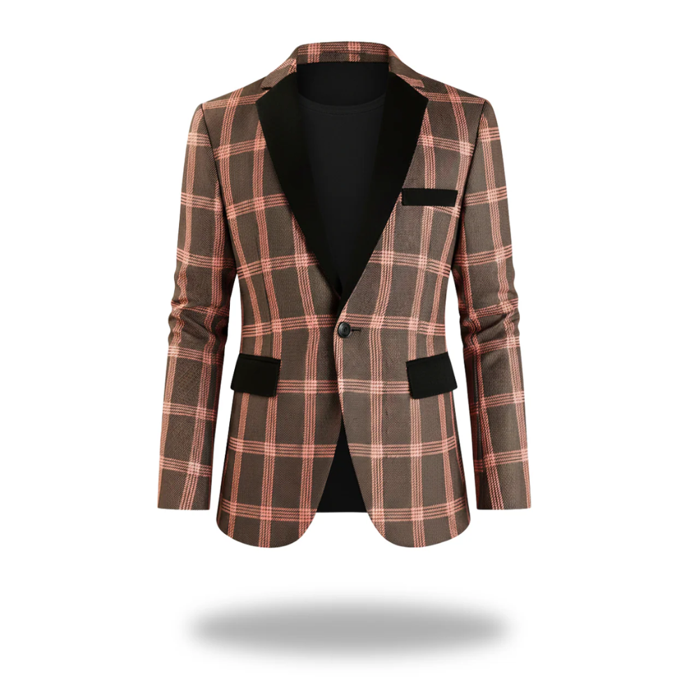 Sean | Men Modern Tailored Checked Blazer