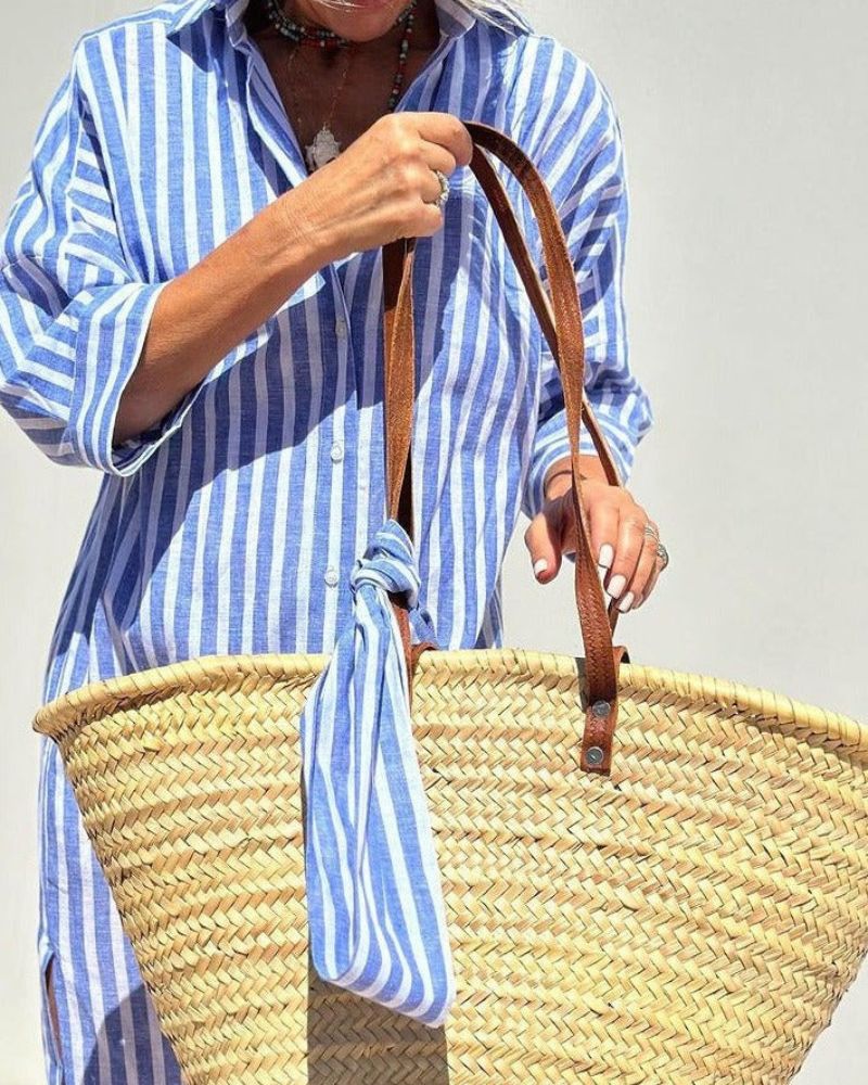 Peyton | Women Summer Timeless Striped Shirt Dress