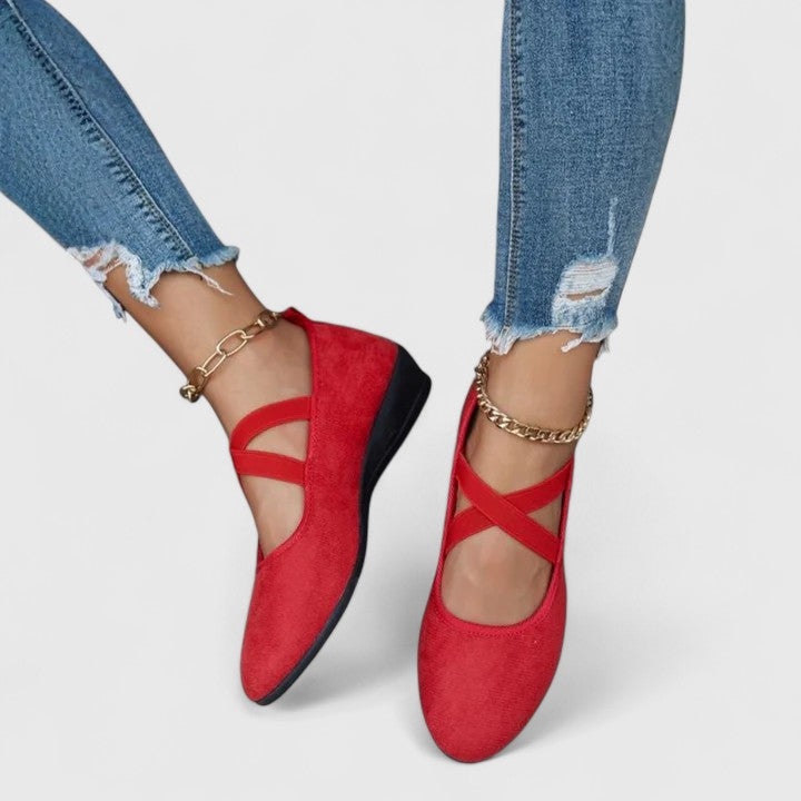 Kylie | Women Orthopedic Cross Strap Shoes
