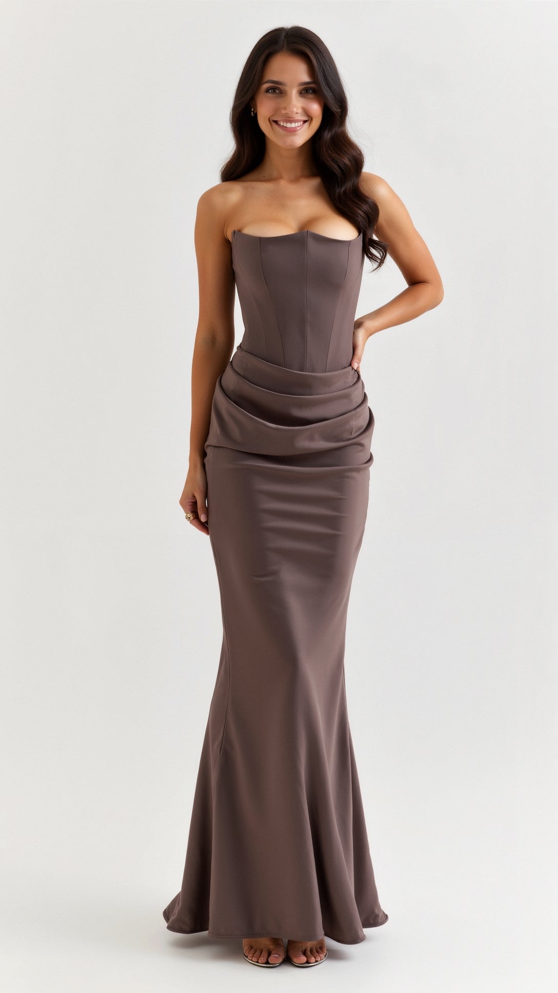 Fiona | Women Wedding Guest Column Maxi Dress