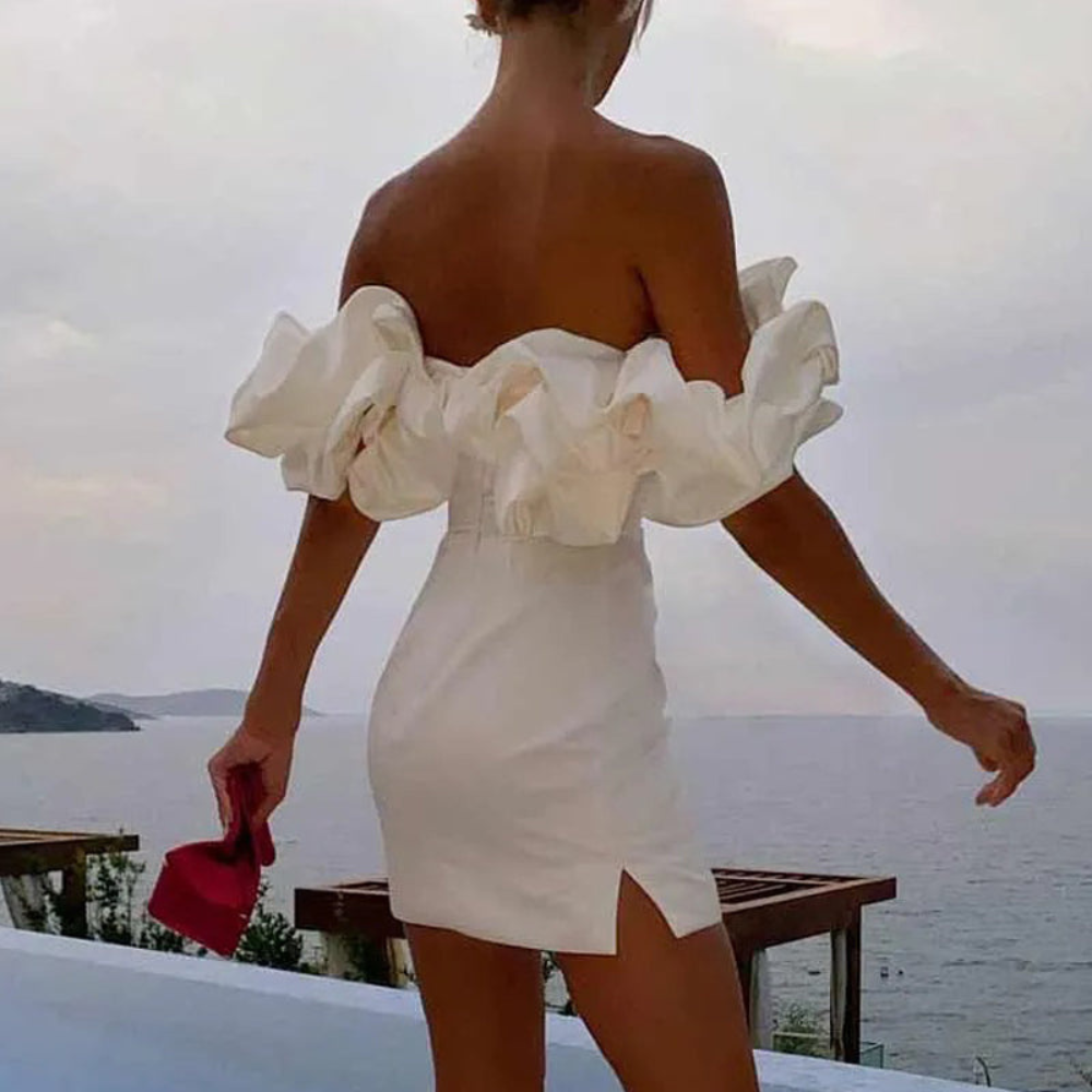 Daisy | Women Wedding Guest Ruffle Mini Dress