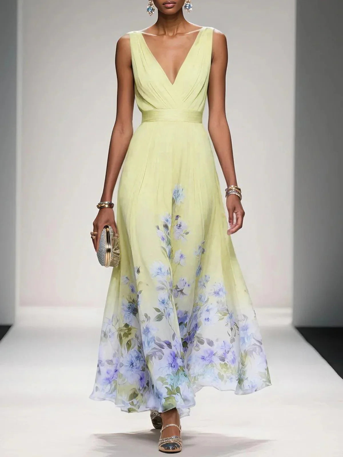 Alexa | Women Floral Print Wedding Guest Dress