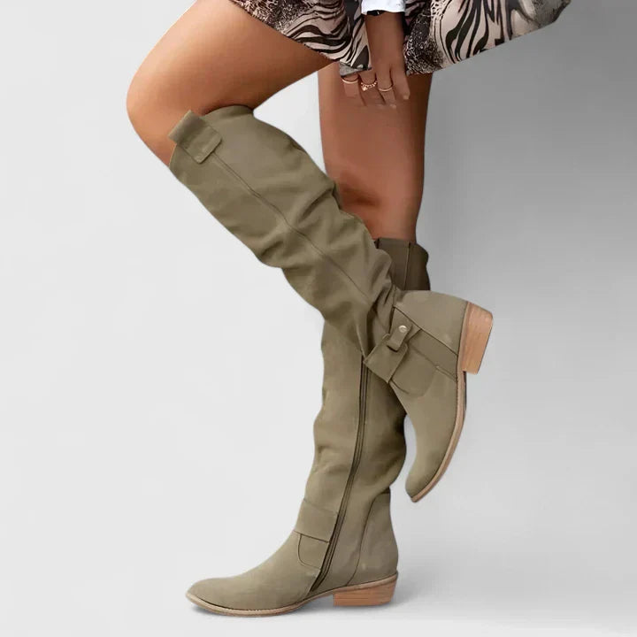 Kaitlyn | Women Casual Orthopedic Knee-High Boots