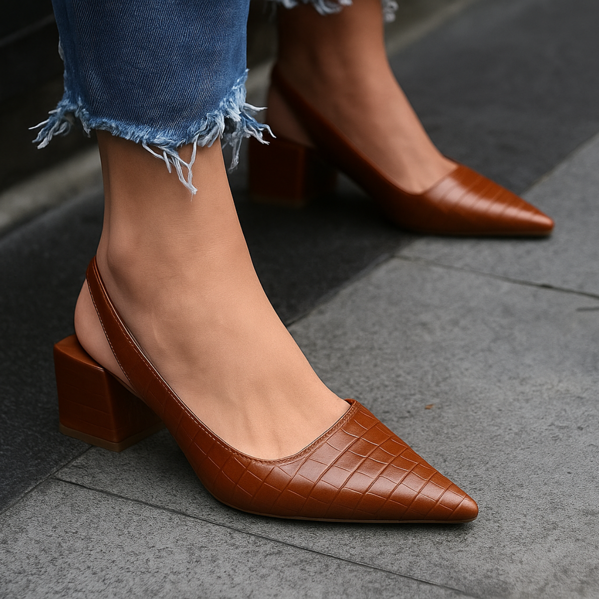 Zoe | Women Pointed Toe Block Heel Shoes