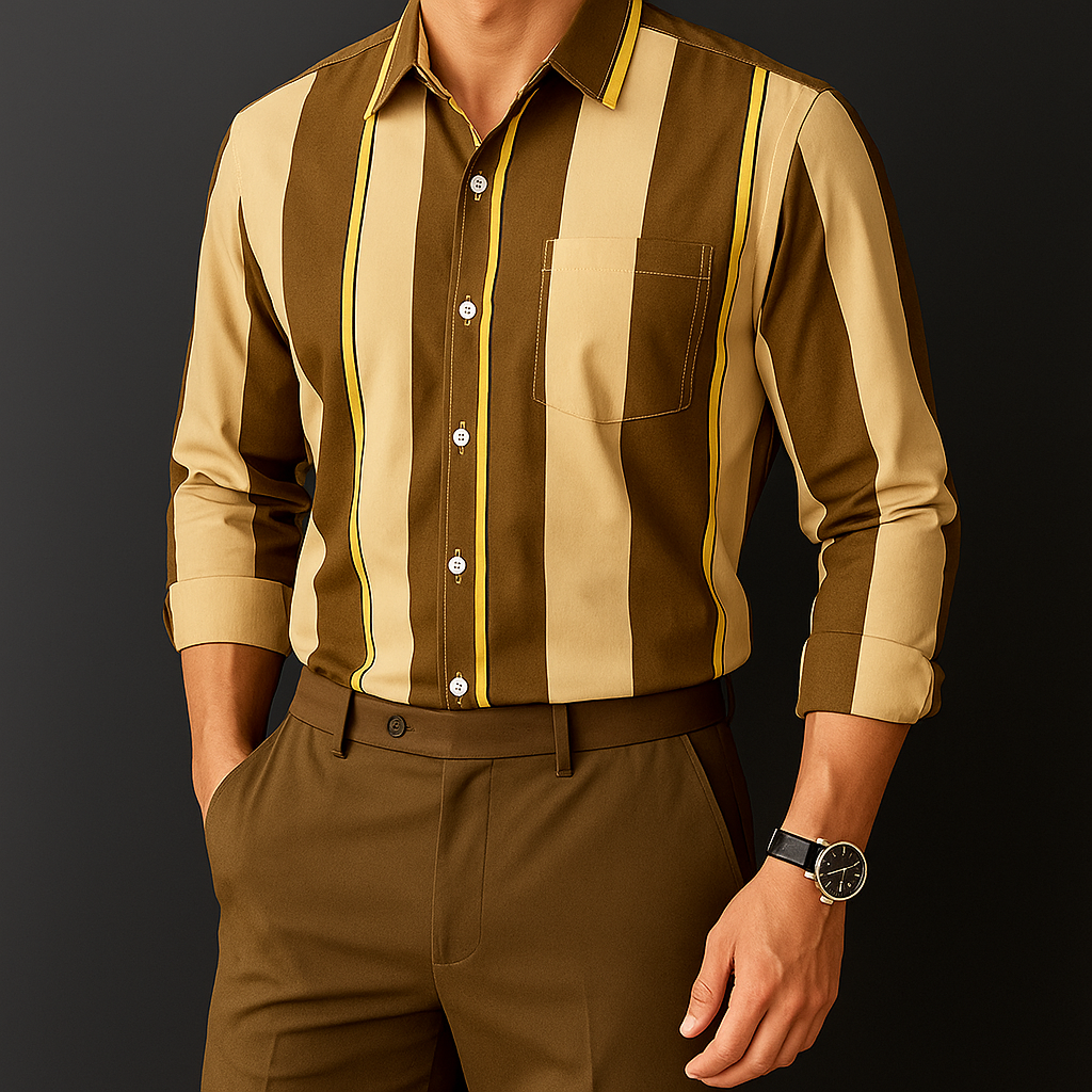 Ray | Men Stylish Striped Casual Shirt