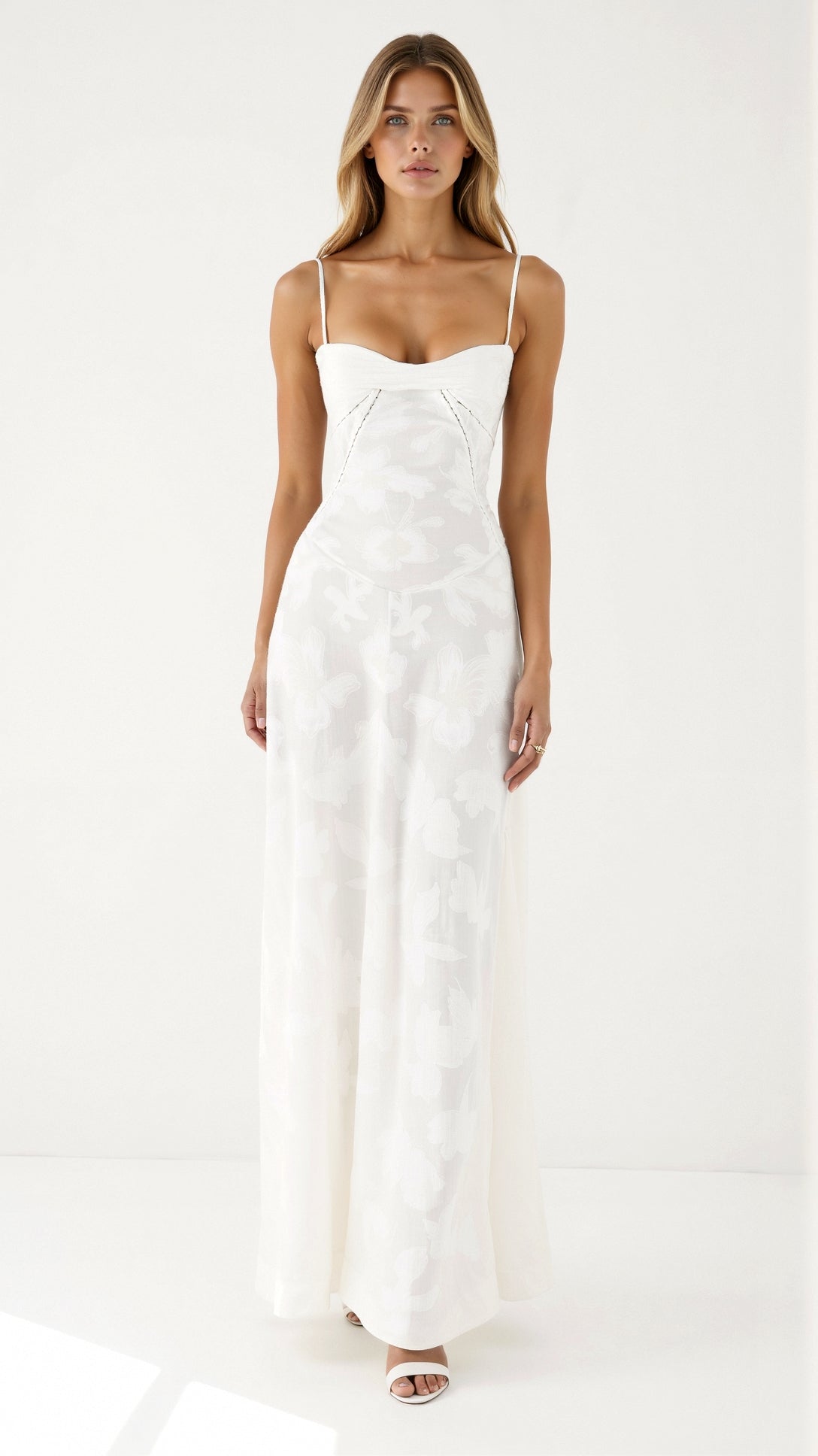 Chloe | Women Wedding Guest Bustier Maxi Dress