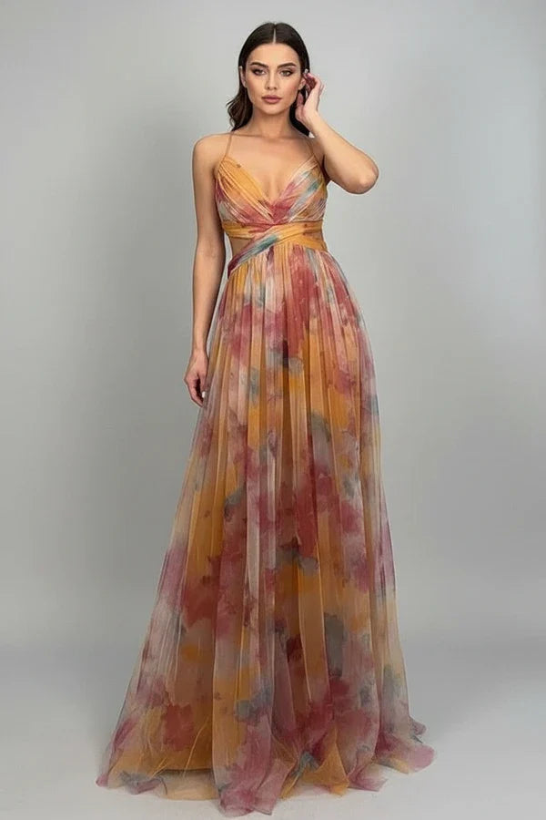 Floral A-Line Maxi Dress for Women