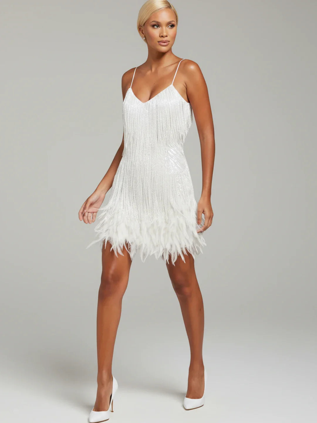 Fringe Cocktail Mini Dress for Women