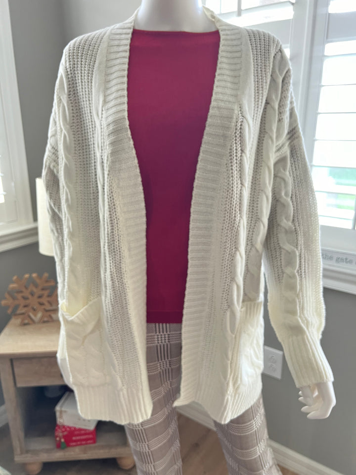 Classic Cable Knit Cardigan