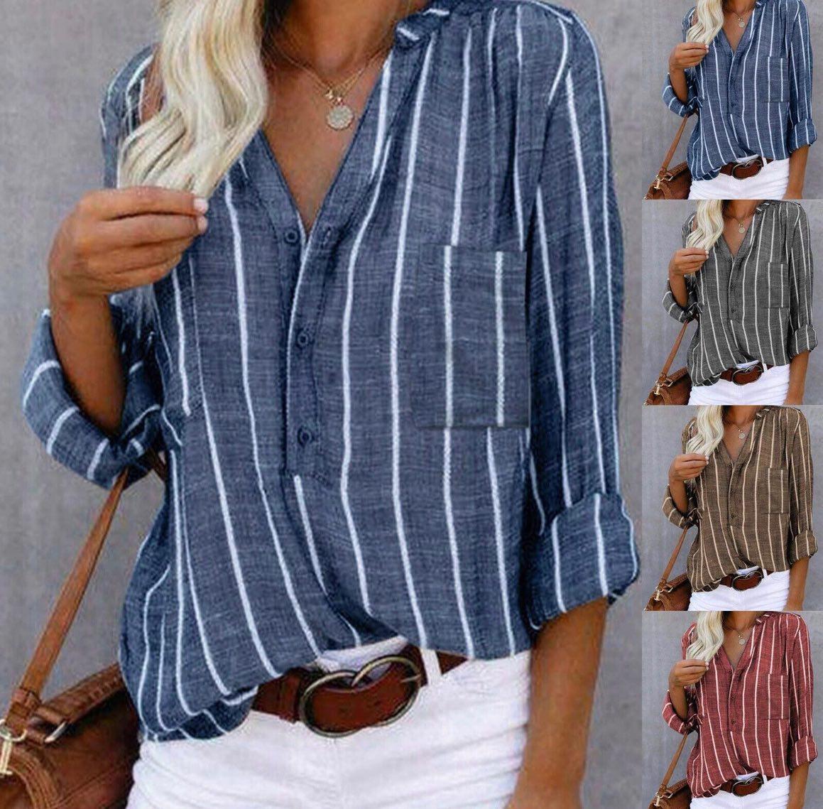 Samantha | Women Summer Striped Casual Blouse