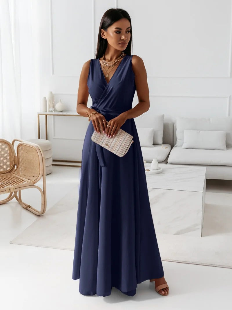 Donna | Women Wedding Guest Wrap Maxi Dress