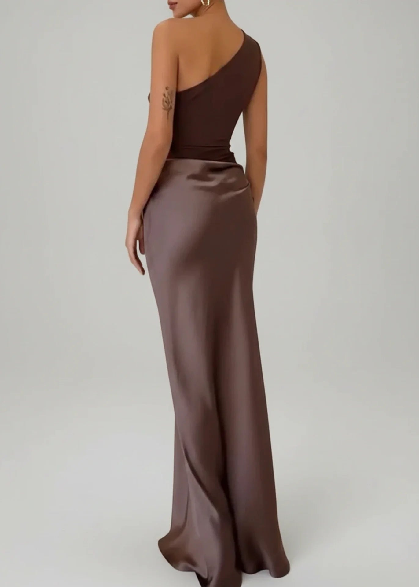 One Shoulder Evening Maxi Dress for Women