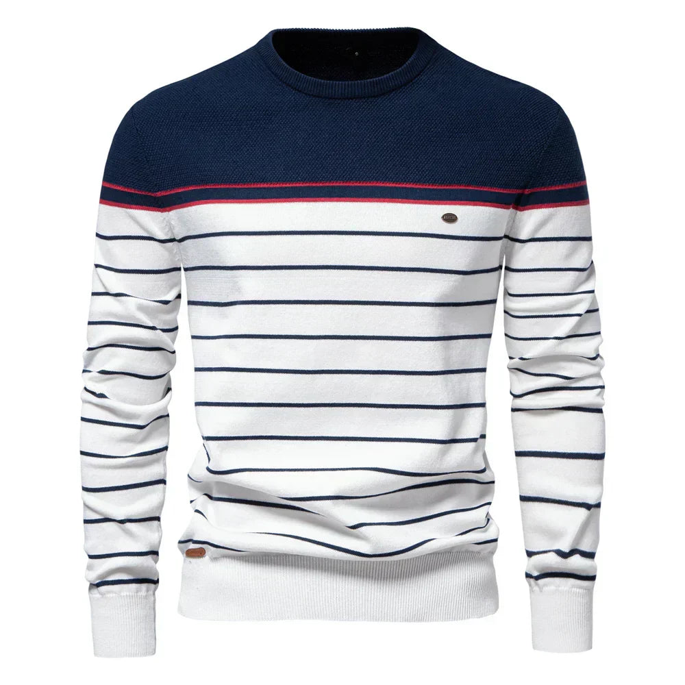 Ryan | Men Classic Striped Pullover Sweater