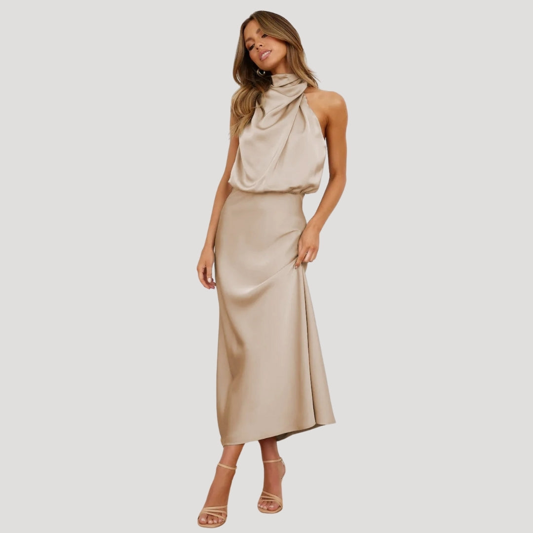 Harper | Women’s Summer Halter Neck Maxi Dress
