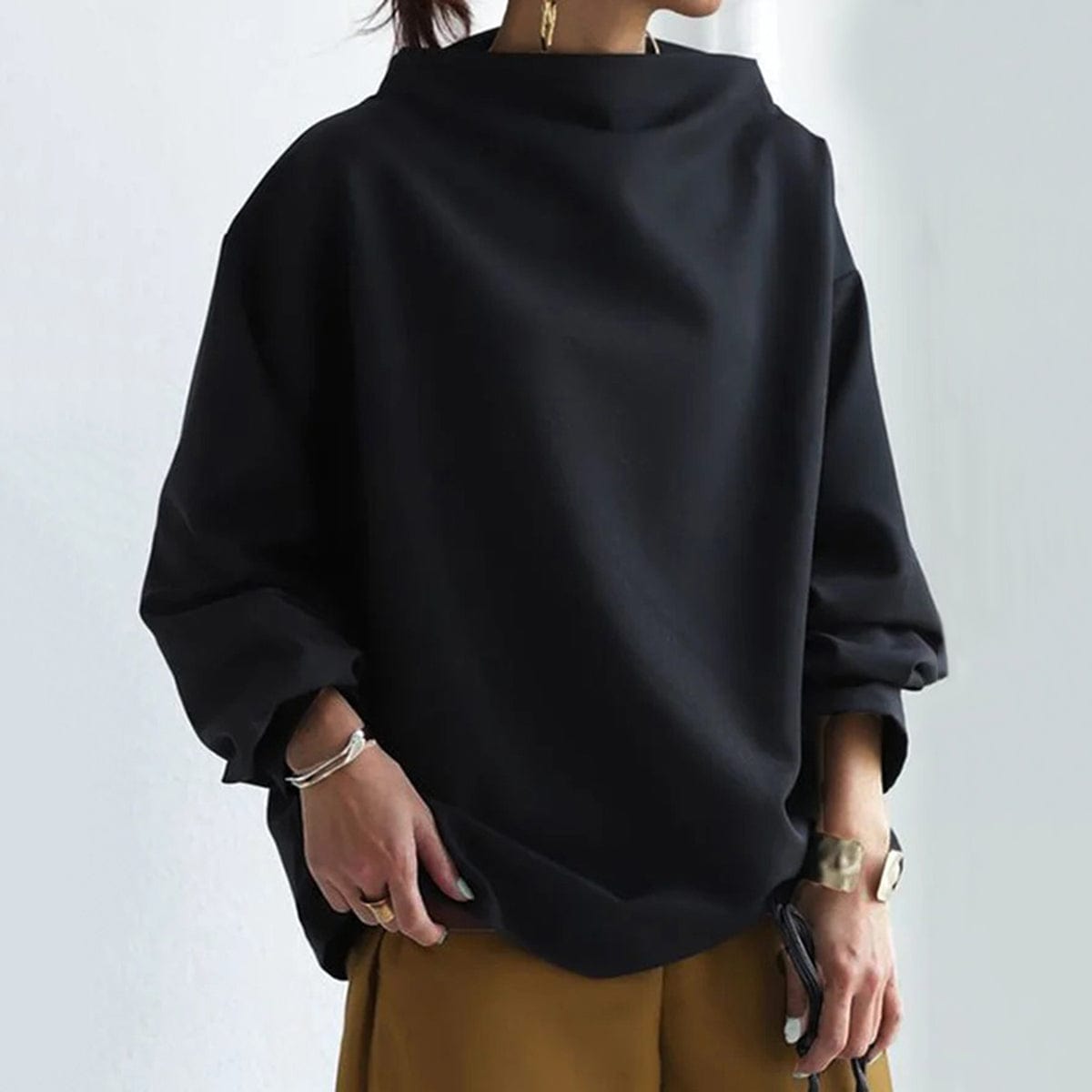 Olivia | Women Summer High-Neck Soft Knit Top