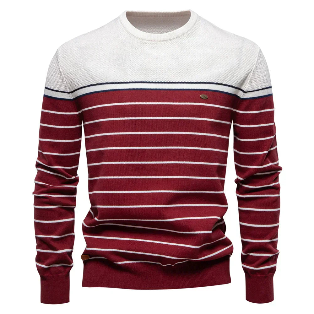 Ryan | Men Classic Striped Pullover Sweater