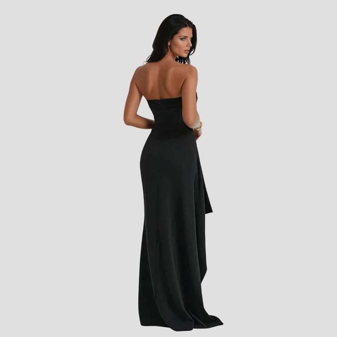 Isabella | Women Wedding Guest Strapless Maxi Dress