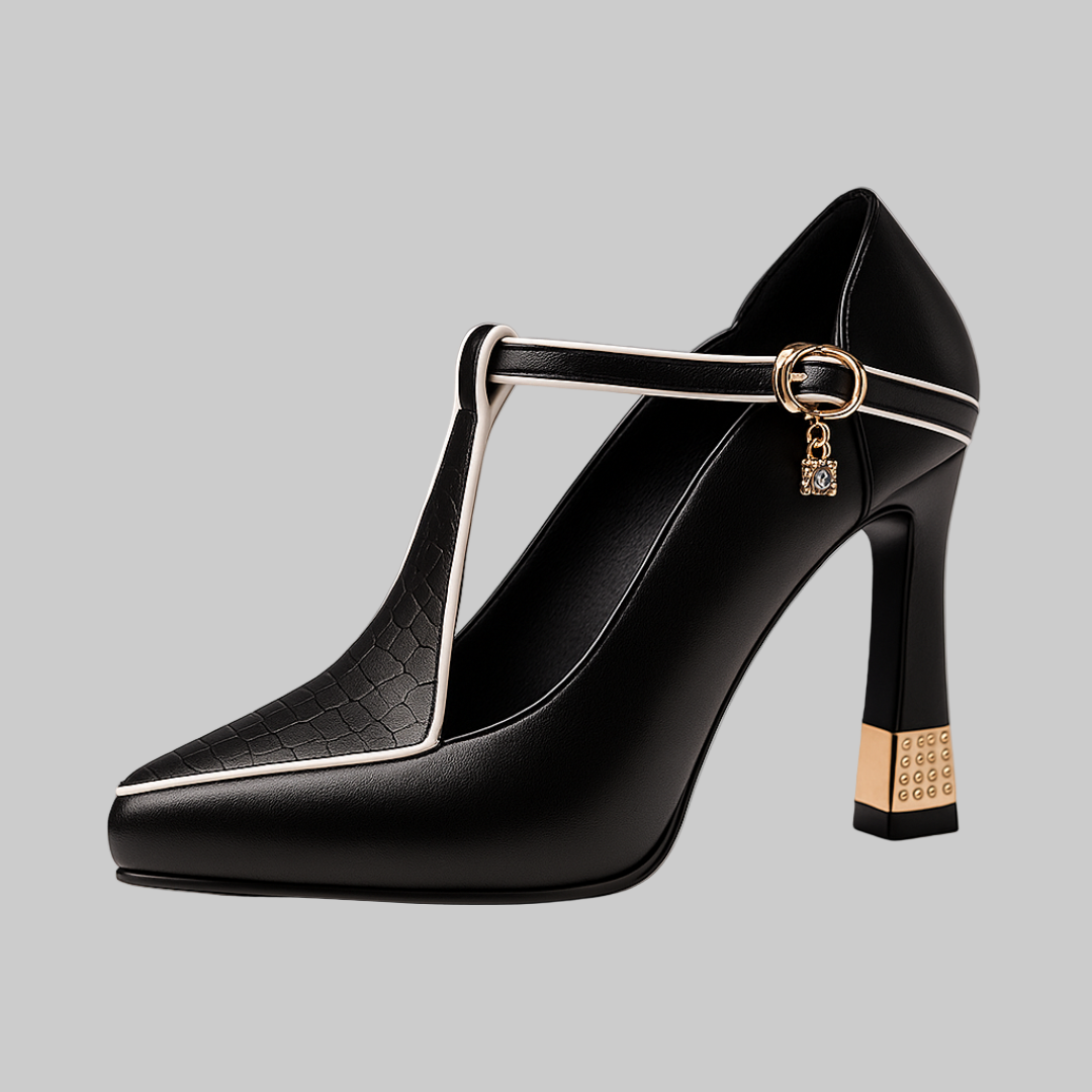 Camille | Women Orthopedic T-Strap Heels