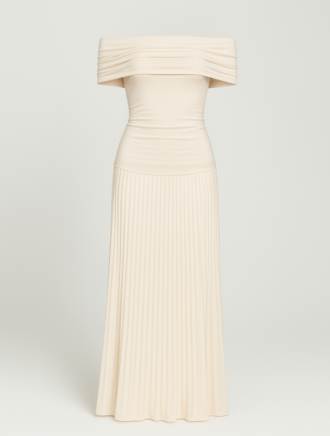 Clara | Women Wedding Guest Pleated Maxi Dress