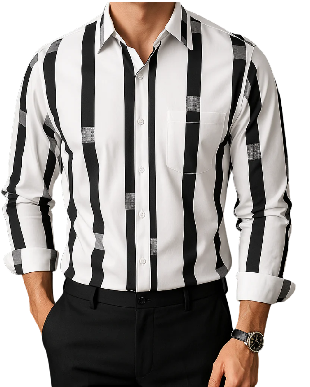 Ray | Men Stylish Striped Casual Shirt