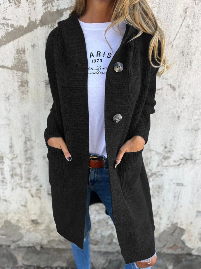 Aimee | Women's Hooded Longline Cardigan