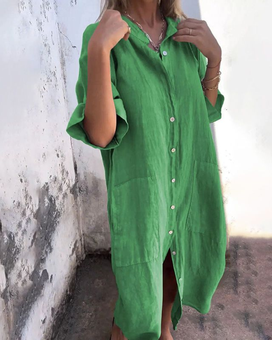 Alison | Women's Button-Down Midi Dress