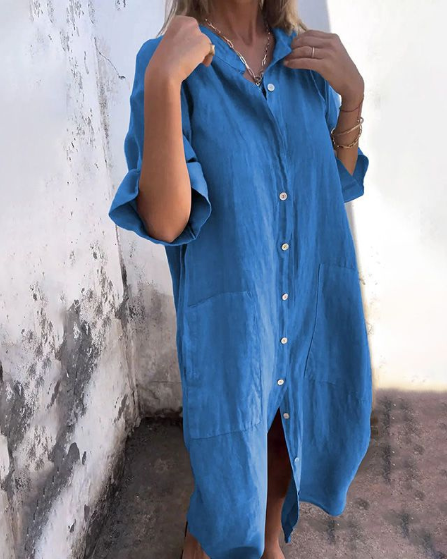 Alison | Women's Button-Down Midi Dress