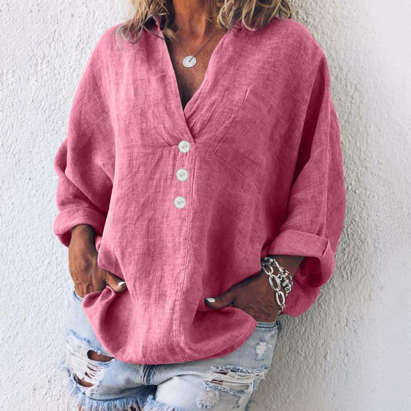 Alyssa | Women's Button-Down Long Sleeve Blouse