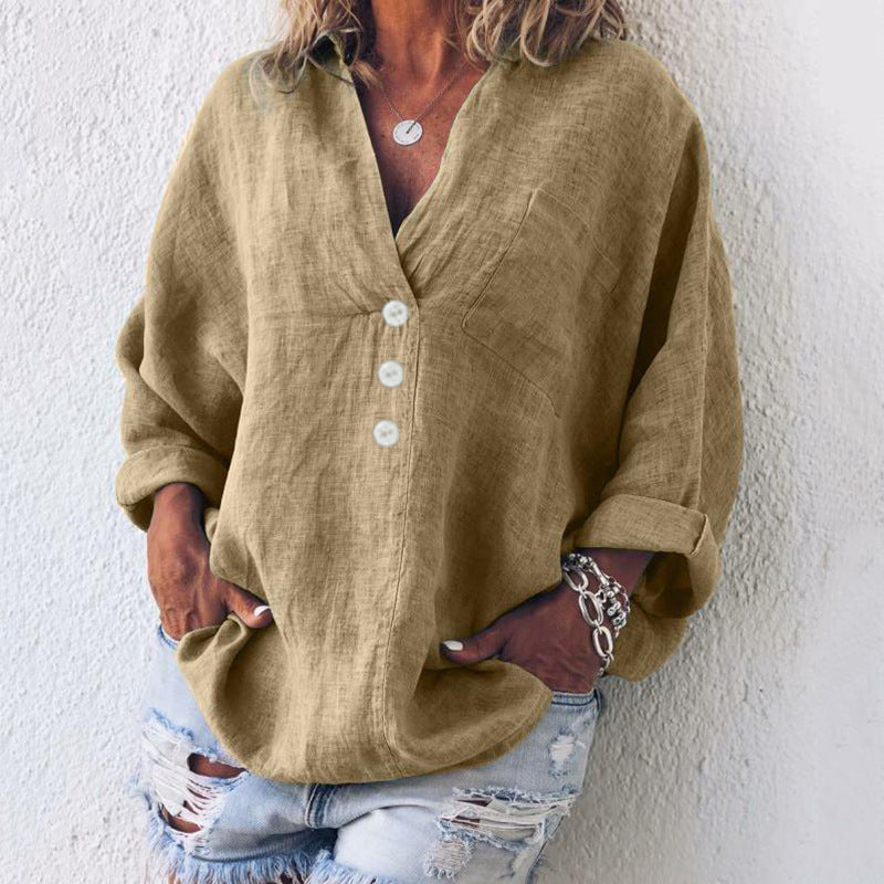 Alyssa | Women's Button-Down Long Sleeve Blouse