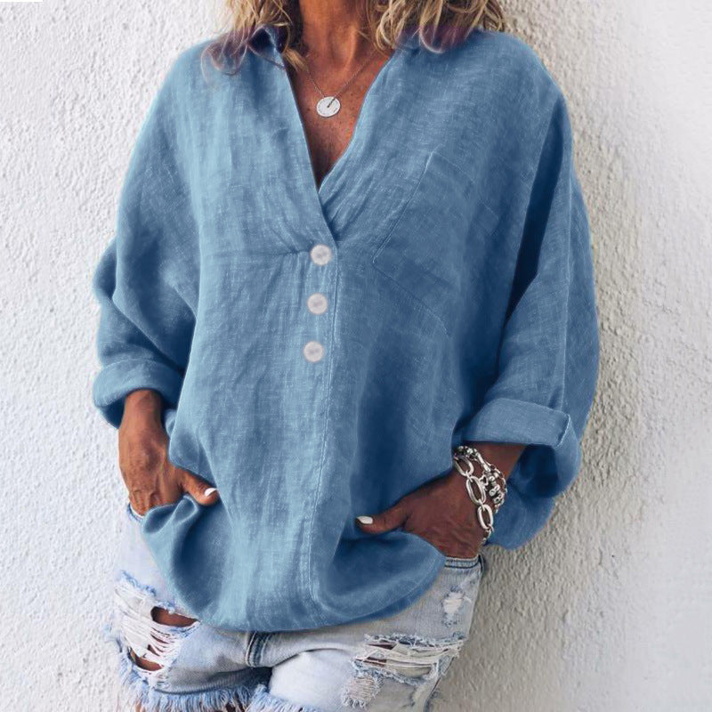 Alyssa | Women's Button-Down Long Sleeve Blouse