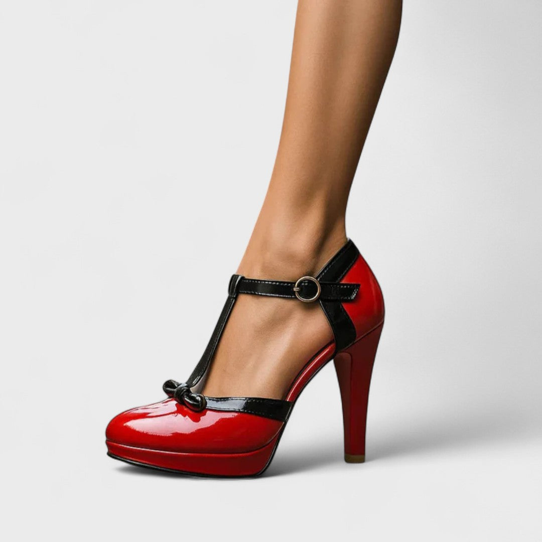 Kayla | Women Orthopedic T-Strap Heels
