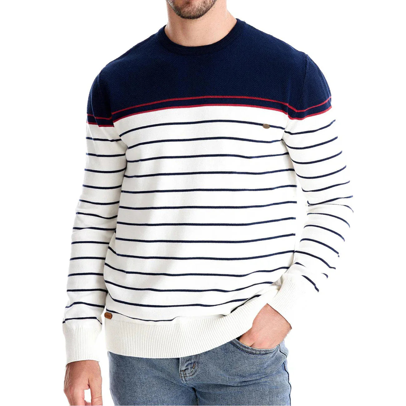 Benjamin | Men's Striped Slim Fit Sweater