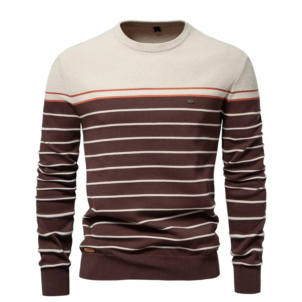 Benjamin | Men's Striped Slim Fit Sweater