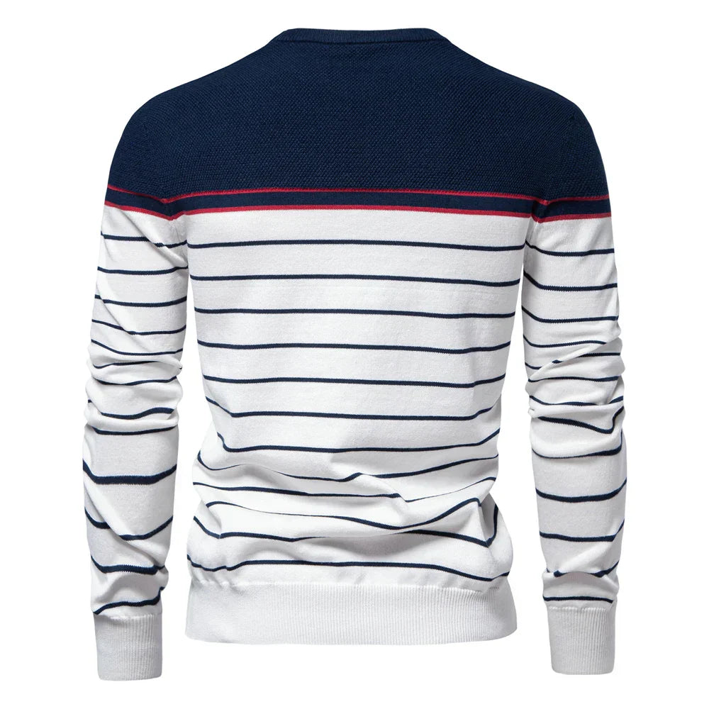 Benjamin | Men's Striped Slim Fit Sweater