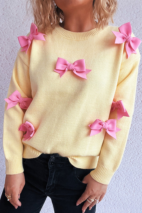 Beverly | Women's Crewneck Bow Sweater