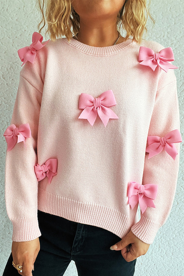 Beverly | Women's Crewneck Bow Sweater