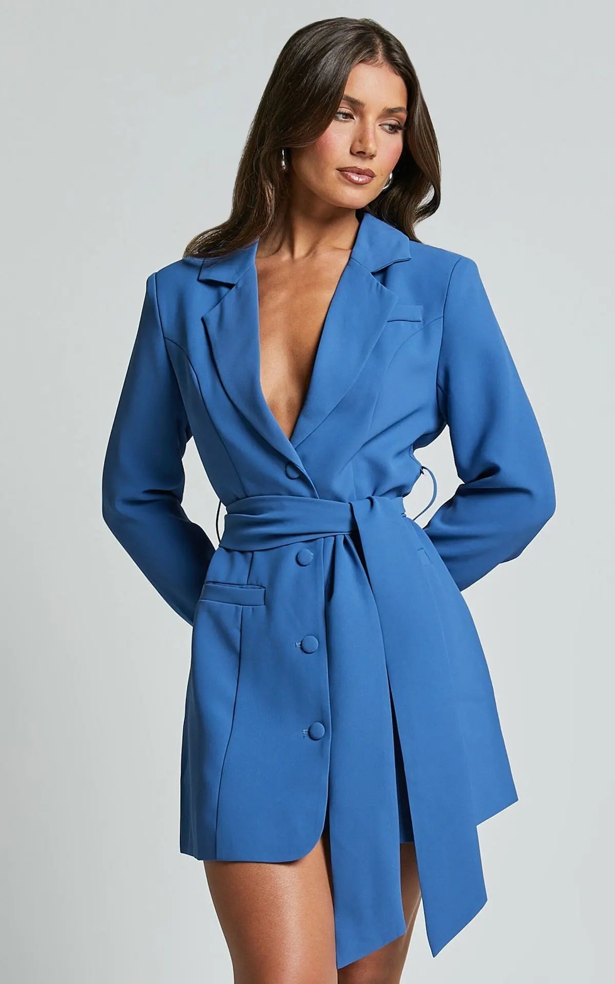 Brenda | Women's V-Neck Wrap Mini Dress