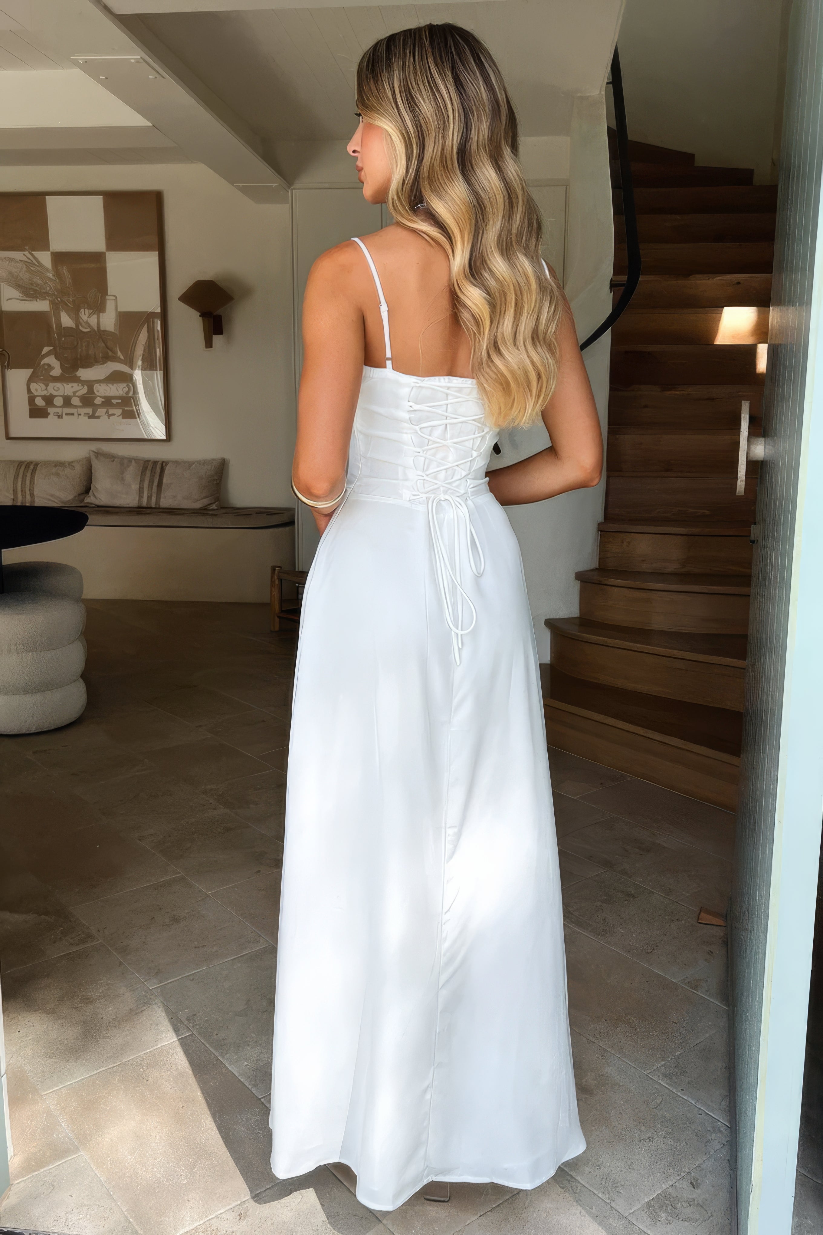Camille | Women's Sleeveless A-Line Maxi Dress