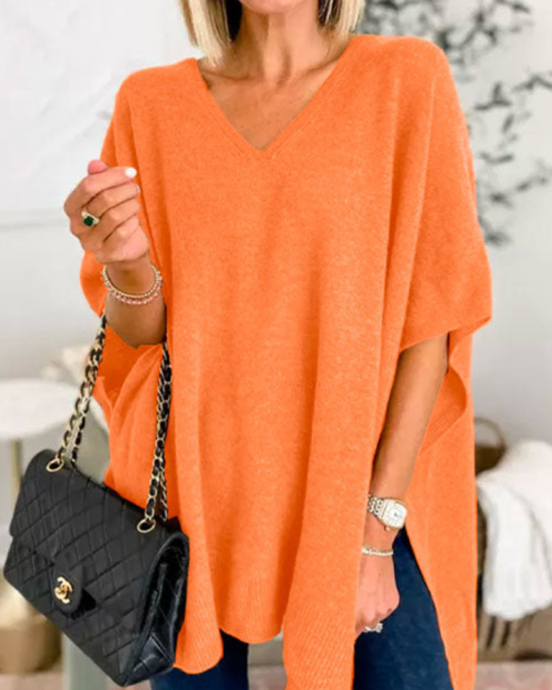 Carmen | Women's Oversized V-Neck Sweater